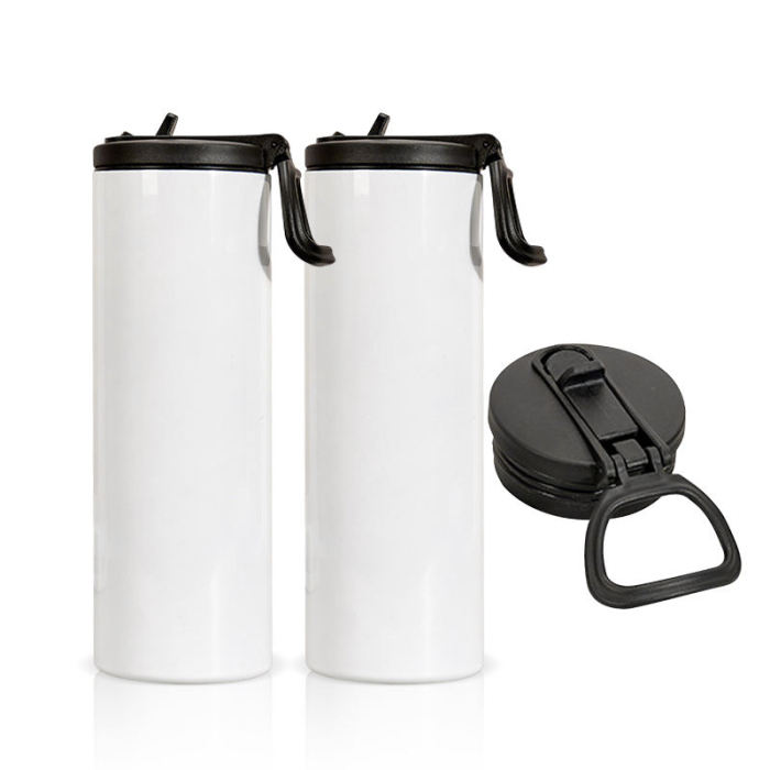 USA Warehouse Ready to Ship 20oz Stainless Steel Insulated Straight Skinny Sublimation Tumbler with Screw lid 25pcs/carton