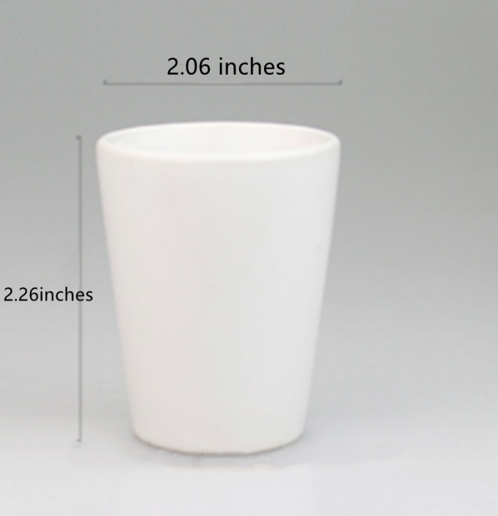 USA warehouse  sublimation white 1.5oz ceramic shot wine glass   144pcs/carton