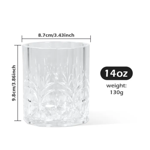 warehouse Clear BPA Free Plastic 14oz beer mugs(Not for sublimation)   64pcs/carton