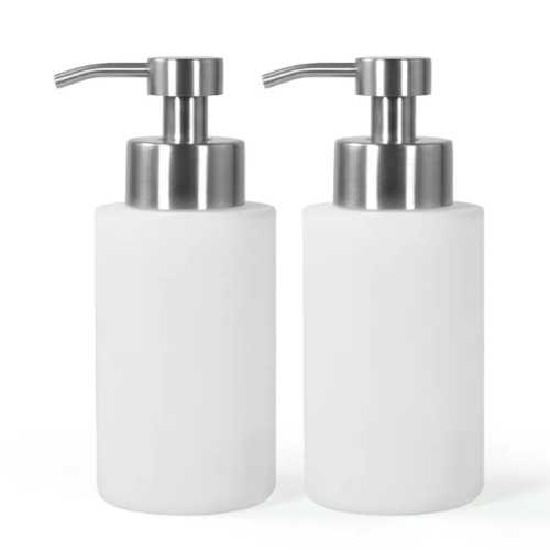 USA warehouse 550ml stainless steel white sublimation soap dispenser bottle with pump 25pcs/case