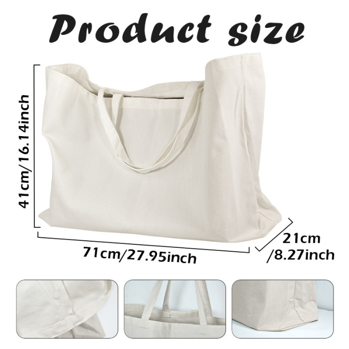 US Warehouse 28*16*8 inches 50pcs Sublimation Tote Canvas Bag