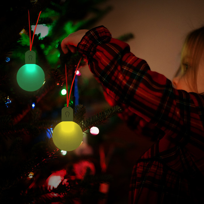 USA warehouse Sublimation White Acrylic LED Light Ornaments 50pcs/carton