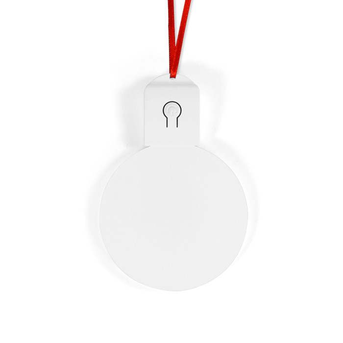 USA warehouse Sublimation White Acrylic LED Light Ornaments 50pcs/carton