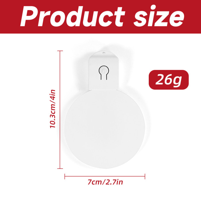 USA warehouse Sublimation White Acrylic LED Light Ornaments 50pcs/carton