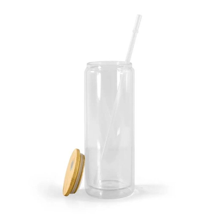 US warehouse 25oz pre-drilled double wall snow globe cola-shaped sublimation glass tumblers with plug 25pcs/case