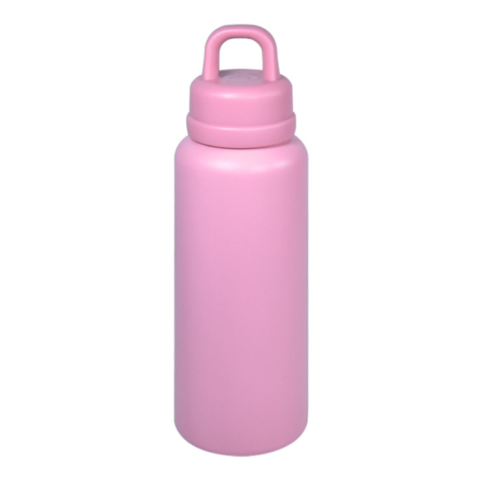 AGH 1pc New Tumbler 26oz Leak Proof Sports Water Bottle with One-Punch Opener Handle Lid - Stainless Steel - Portable