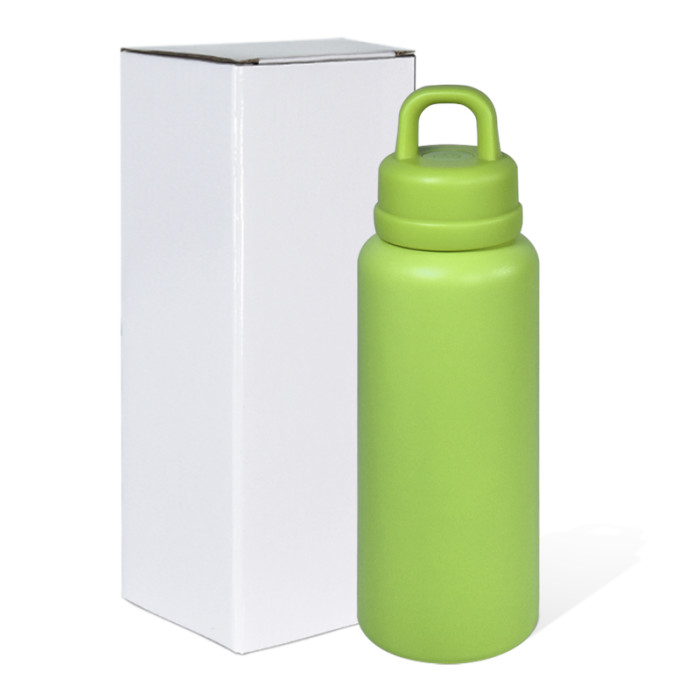 AGH 1pc New Tumbler 26oz Leak Proof Sports Water Bottle with One-Punch Opener Handle Lid - Stainless Steel - Portable