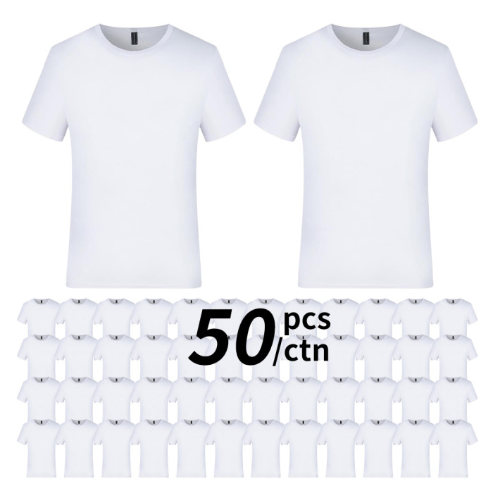 USA warehouse 50 Packs US Warehouse Polyester Sublimation T-Shirt with mixed US size