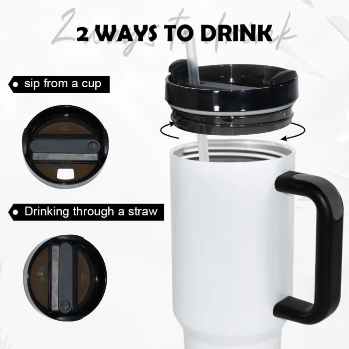 Us wraehouse RTS H2.0 40oz sublimation mugs with colorful handles