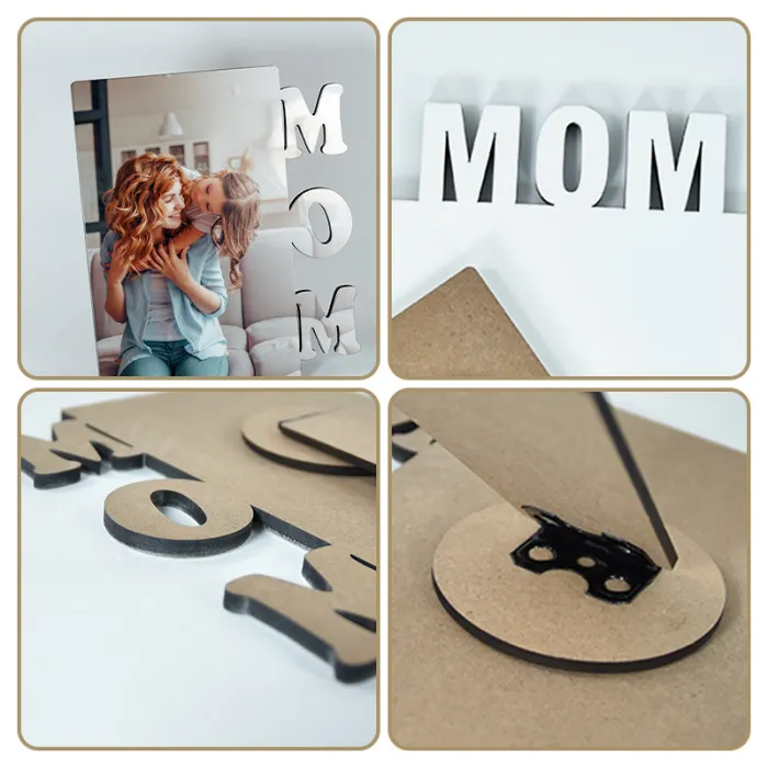 US warehouse MOM MDF sublimation Photo Frame 60pcs/carton, Mom's gift, DIY For Mom and Grandma