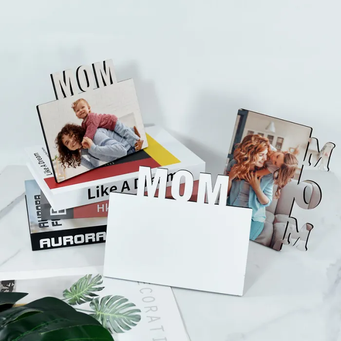US warehouse MOM MDF sublimation Photo Frame 60pcs/carton, Mom's gift, DIY For Mom and Grandma