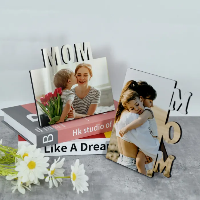 US warehouse MOM MDF sublimation Photo Frame 60pcs/carton, Mom's gift, DIY For Mom and Grandma