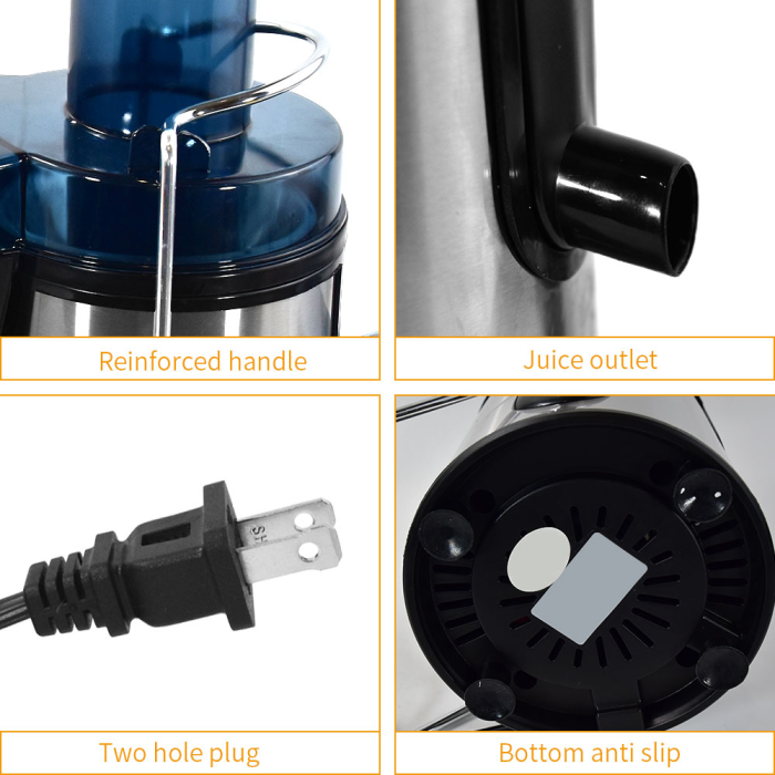 US Warehouse 400W stocked Fruit Multi functional Juicer 1set/carton