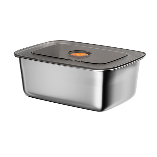 Stainless Steel Food Storage Container with Lid, 6pcs Modern Food Storage Box, Microwave & Refrigerator Safe, Dishwasher Friendly Bento Box