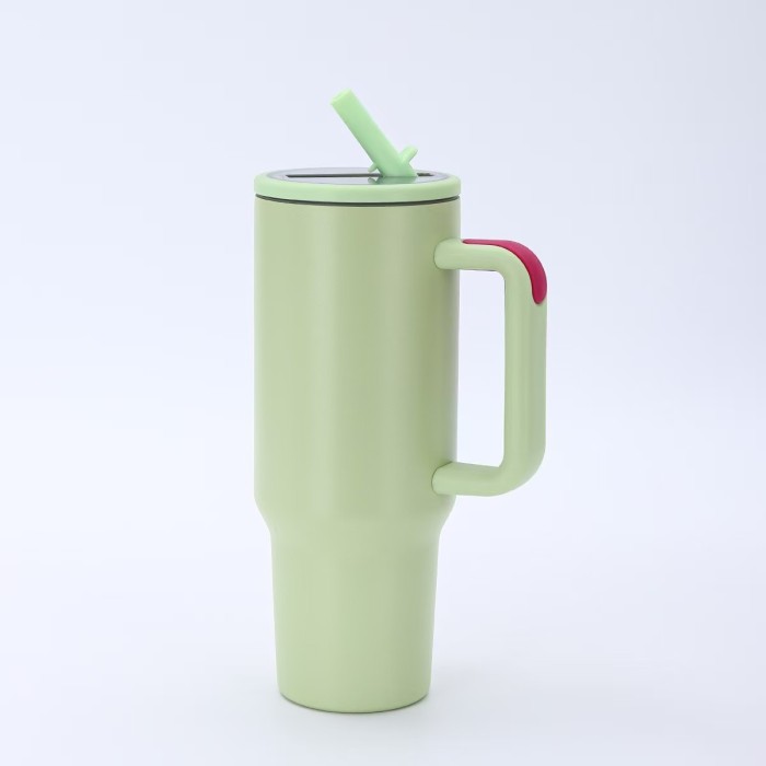China Warehouse AGH 20pcs 40oz powder coated tumblers with flip straw lids(Not for sublimation,Please contact me to confirm the color before placing your order)