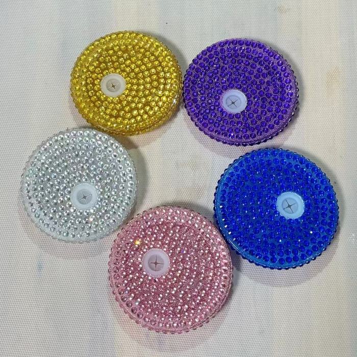 China Warehouse AGH 25pcs 20oz Snow Globe Glass Handle Tumbler with Color Lids and Diamond Studded Lids(Please contact me to confirm the color before placing your order)