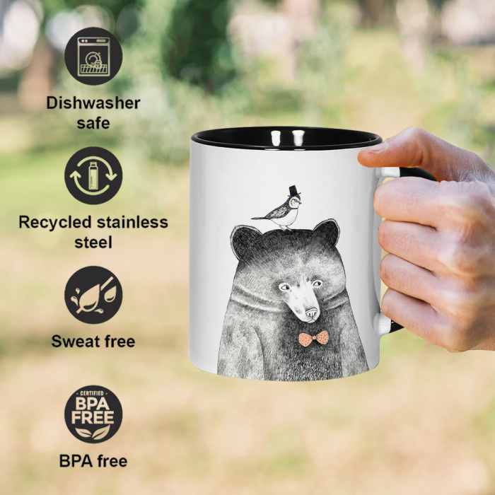 AGH US 12OZ Ceramic Sublimation blank coffee mug with tea spoon 12pcs/carton for custom diy Halloween Christmas  Valentine's decor
