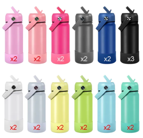 US Warehouse 18oz Powder Coated Sports Water Bottle with silicone bottom