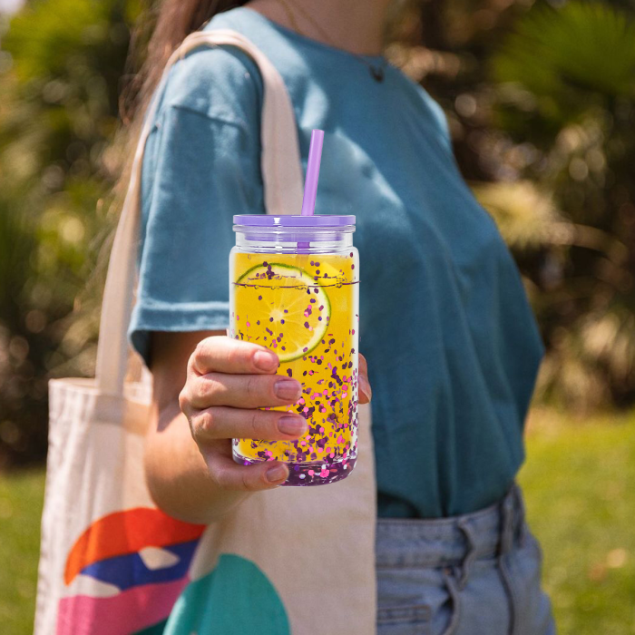 AGH US Mix Color 16oz snow globe Plastic Cups With Pre Drilled Hole And Plugs 15pcs/25pcs/case