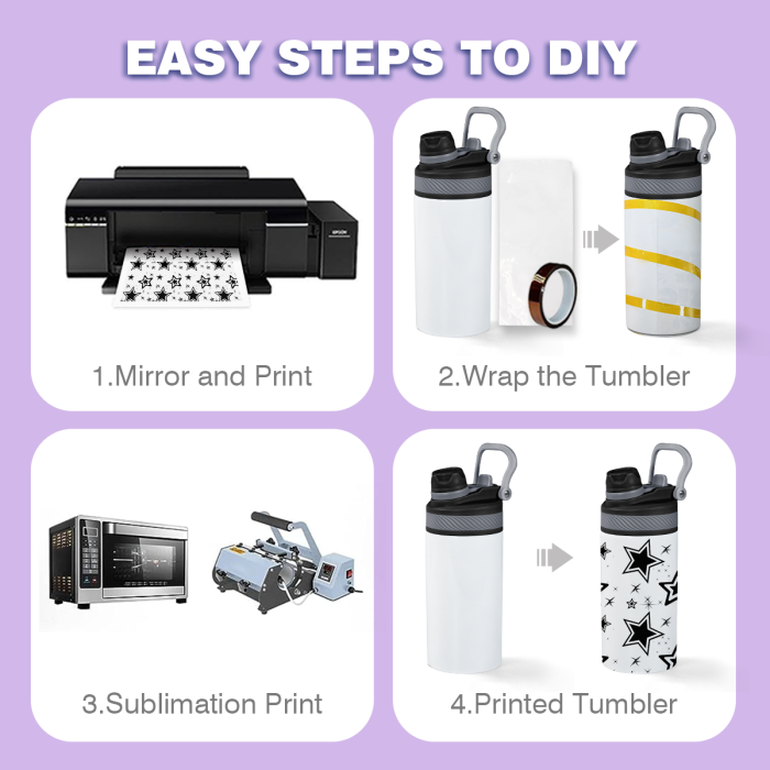 AGH US 12 OZ Sublimation Blank Kids Sports water bottle with mixed color handle Lids, rubber bottom and shrink wrap 10pcs/carton