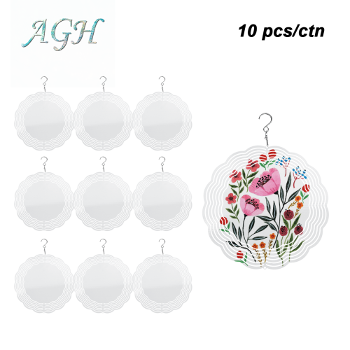 AGH US Halloween and Christmas sub wind spinner round shapes 10pcs for home decor