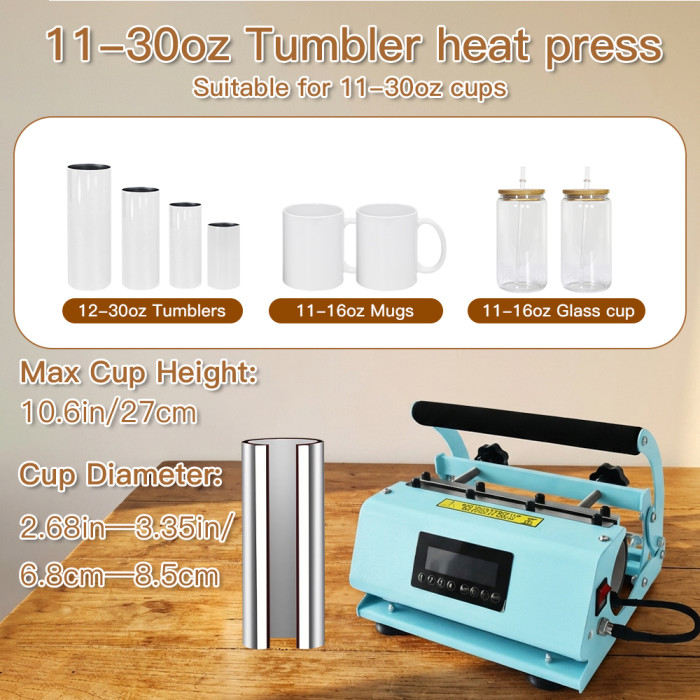 AGH US Warehouse 20oz/30oz Tumbler/Mug Heat Press