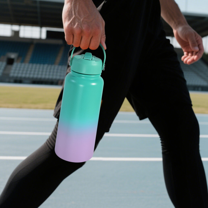 USA Stocked 32OZ Mixed Color Ombre Sports Tumbler for UV printing sicker DIY 12pcs/ctn