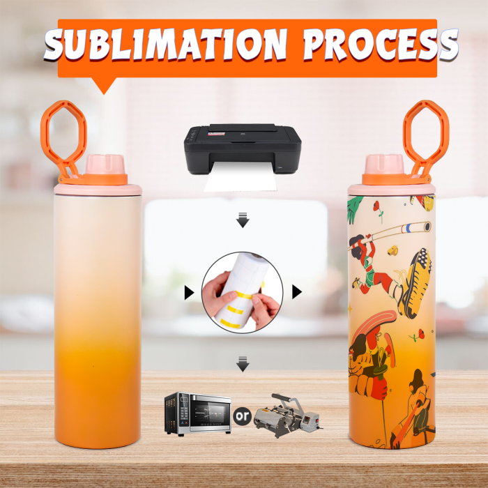 2026 New Collection 10pcs/ctn 20oz Ombre sublimation matte No pit straight tumbler with exclusive coloring sports handle lids for sublimation UV printing