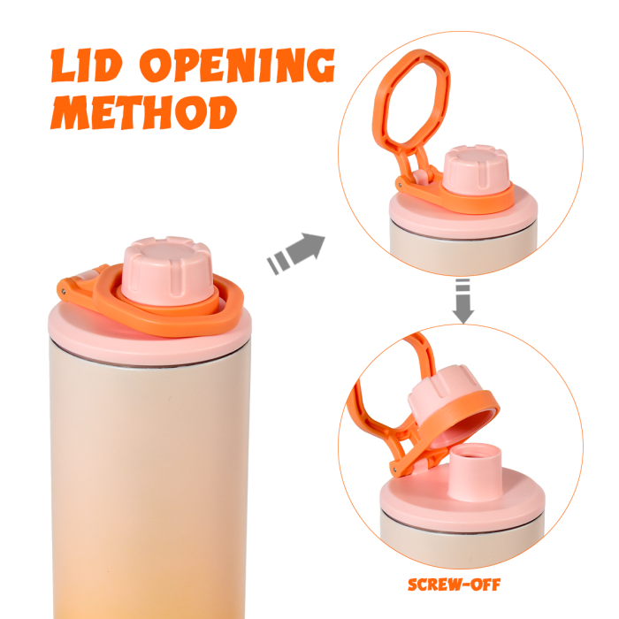2026 New Collection 10pcs/ctn 20oz Ombre sublimation matte No pit straight tumbler with exclusive coloring sports handle lids for sublimation UV printing