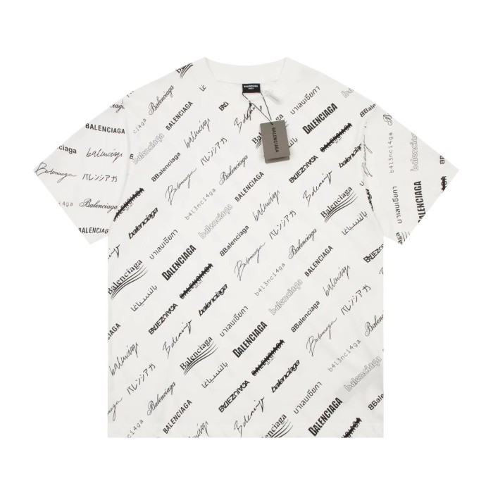 US$ 53.00 - Balenciaga New All Over Print T-Shirt - www.heyreyshop.com