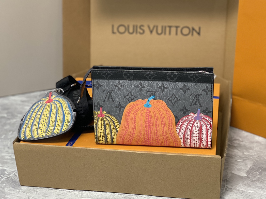 US$ 215.00 - Louis Vuitton - Men's LV x YK GASTON Mini Handbag Pumpkin  Collection 