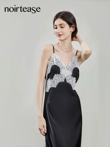 【NoirTease】Summer black cool women's nightgown