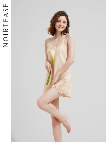 【NoirTease】Summer embroidered lace nightgown
