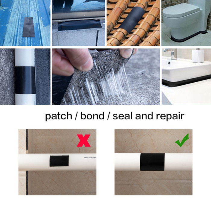 Swimming Pool Repair Accessories Super Waterproof Tape Leak-Stop Seal Repair Tape Performance Self-Healing Tape Adhesive