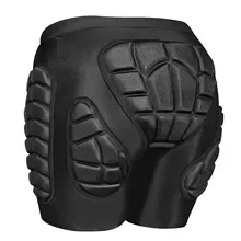 AVIVOR 3D Protection Hip Butt EVA Padded Short Pants Protective Gear Guard Impact Ski Ice Skating Snowboard Black