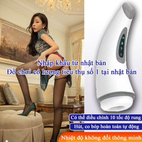 【Hàng nhập khẩu từ Nhật Bản】Đồ chơi sextoy người lớn / Nữ diễn viên AV phát tiếng trêu ghẹo / Hút, co bóp hoàn toàn tự động / Có thể điều chỉnh 10 tốc độ rung / Chức năng nhiệt độ không đổi 42°C / Cho bạn trải nghiệm cảm giác chân thật nhất