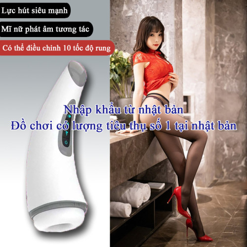 【Hàng nhập khẩu từ Nhật Bản】Đồ chơi sextoy người lớn / Nữ diễn viên AV phát tiếng trêu ghẹo / Hút, co bóp hoàn toàn tự động / Có thể điều chỉnh 10 tốc độ rung / Chức năng nhiệt độ không đổi 42°C / Cho bạn trải nghiệm cảm giác chân thật nhất