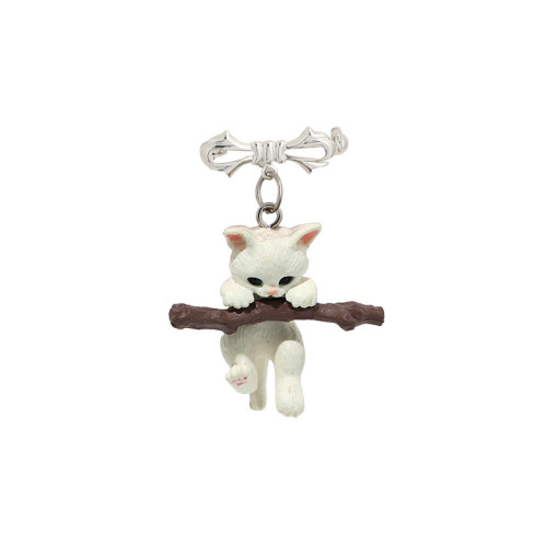 Một Chú Mèo Nhỏ Corgi Thổ Cẩm Dành Cho Nam Nữ Dễ Thương Nhật Bản Ba Chiều Huy Hiệu Quần Áo Pin Phụ Kiện Cặp Đôi Quà Tặng