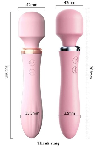 【RENDS】Cây gậy  tình yêu thần kỳ 【Đầu xoay 360 độ / rung 10 tần số / Hoàn toàn tự động càng sướng hơn / 2 đầu chuyển đổi rung run 】Nhập khẩu từ Nhật Bản / Bảo mật phát hàng【Tặng 2 loại đầu và gel bôi trơn】
