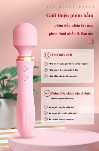 【RENDS】Cây gậy  tình yêu thần kỳ 【Đầu xoay 360 độ / rung 10 tần số / Hoàn toàn tự động càng sướng hơn / 2 đầu chuyển đổi rung run 】Nhập khẩu từ Nhật Bản / Bảo mật phát hàng【Tặng 2 loại đầu và gel bôi trơn】