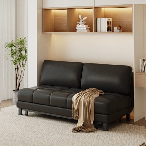 Giường sofa da gấp tất cả trong một sử dụng kép phòng học nhỏ tiết kiệm không gian 2024 phòng ngủ mới ghế sofa ngồi
