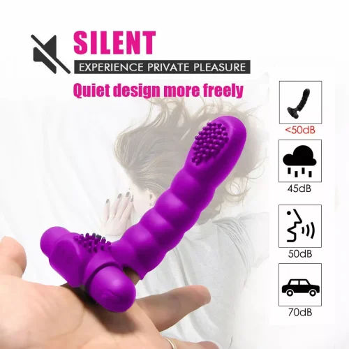 Ngón tay điện máy rung điểm G âm vật máy mát xa kích thích đồ chơi tình dục cho nữ có thể sạc