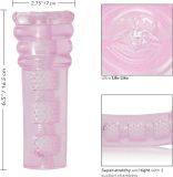 CalExotics Award Winning Sue Johanson’s Super Head HonchoMale Masturbator - Male Silicone Masturbation Sleeve - 6.5 Inch Adult Male Sex Toy - Pink