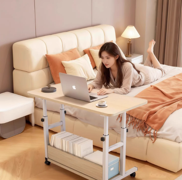 Bàn máy tính xách tay, bàn gấp, tủ đầu giường, bàn có thể điều chỉnh độ cao, bàn viết, sử dụng tại nhà cho sinh viên, đơn giản