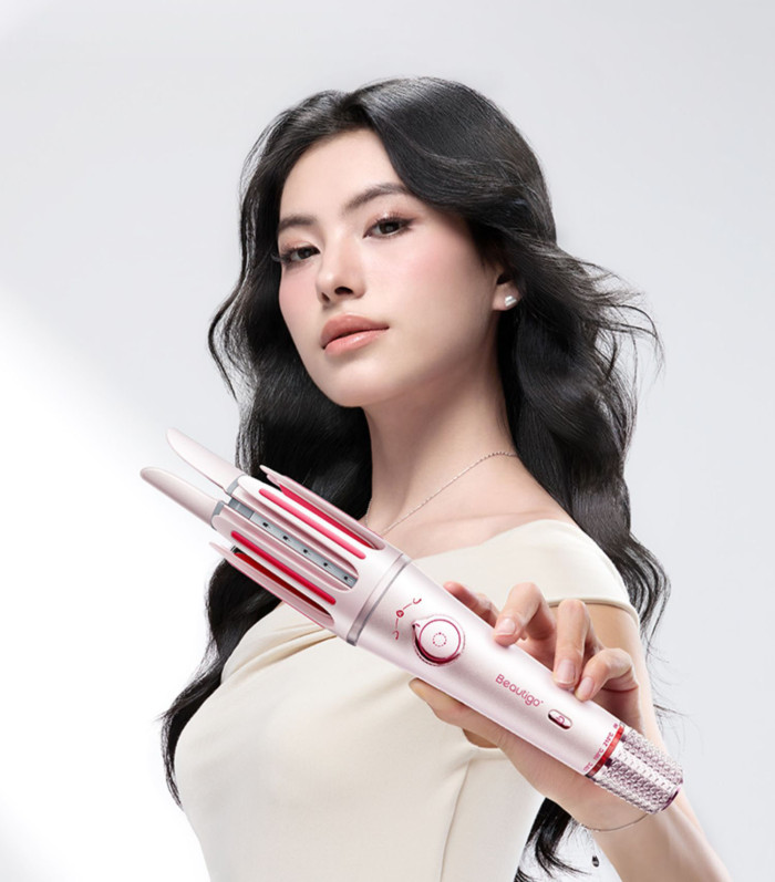 Kẹp uốn tóc 3 trong 1 tự động ion âm 2 chức năng uốn và duỗi 32mm lược uốn sóng to