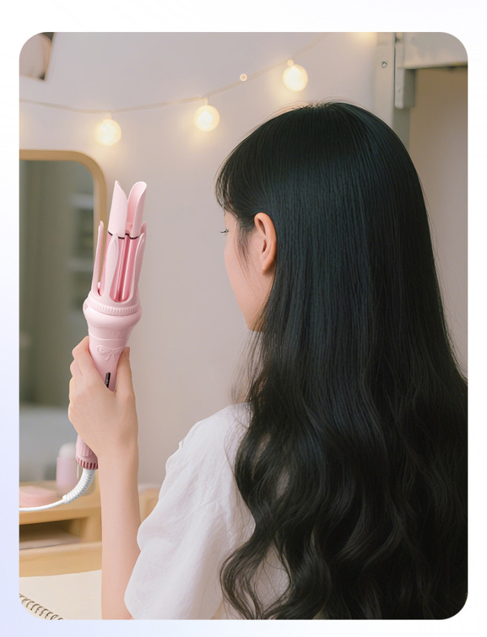 Tự động Curl Bar Shaping Không Chấn thương tóc thẳng Comb Egg Roll Head Sandwich Multi Straight Curl Anion Sandwich Roll