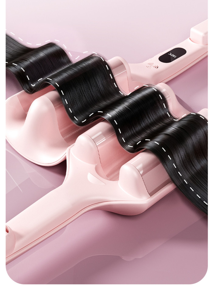 Tự động Curl Bar Shaping Không Chấn thương tóc thẳng Comb Egg Roll Head Sandwich Multi Straight Curl Anion Sandwich Roll