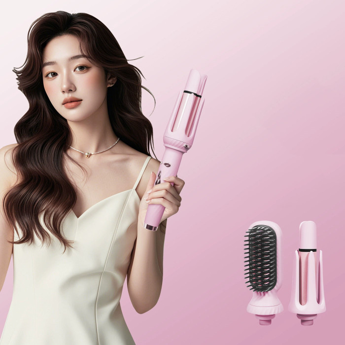 Kẹp uốn tóc 3 trong 1 tự động ion âm 2 chức năng uốn và duỗi 32mm lược uốn sóng to