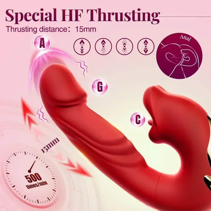 【Đồ chơi nữ bán chạy nhất Âu Mỹ】4 trong 1 Thiết bị rung tự động thông minh /  7 Loại chế độ rung và 5 Loại chế độ đong đưa【Máy rung điểm G】Sản xuất tại Mỹ / Tặng 5 loại quà Đồ chơi sextoy người lớn【Thanh toán khi nhận hàng / Phát hàng bảo mật】
