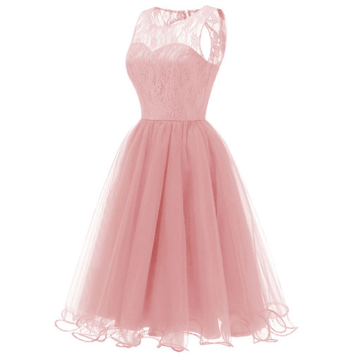 Women's Lace Sleeveless Cocktail Party Dresses